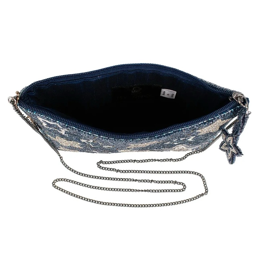 Mary Frances Celestial Moon & Stars Beaded Crossbody Bag - Picture 4 of 6